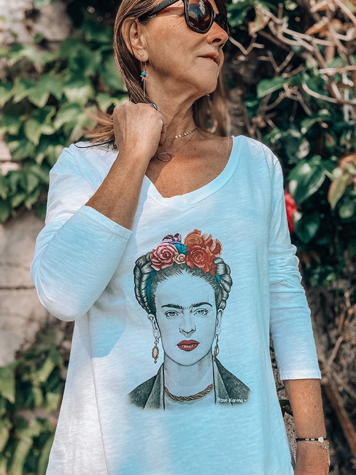 T-shirt manches longues Frida Kahlo - T-shirt