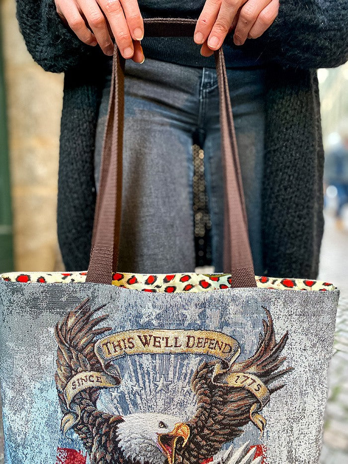 Tote bag aigle Eagle réversible - Tote bag