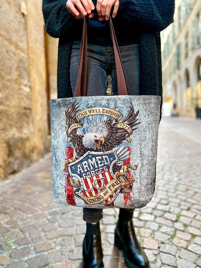Tote bag aigle Eagle réversible - Tote bag