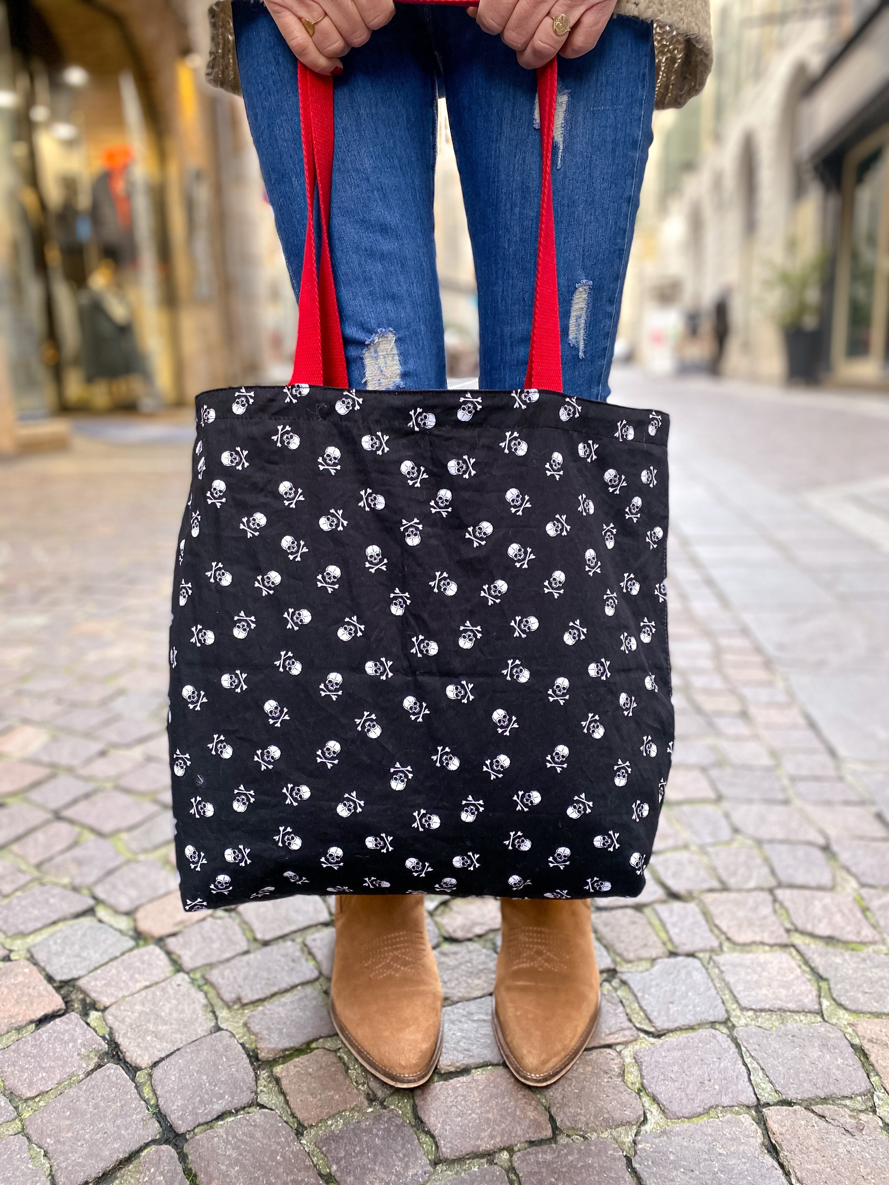 Tote bag Calavera mexicaine réversible - Tote bag