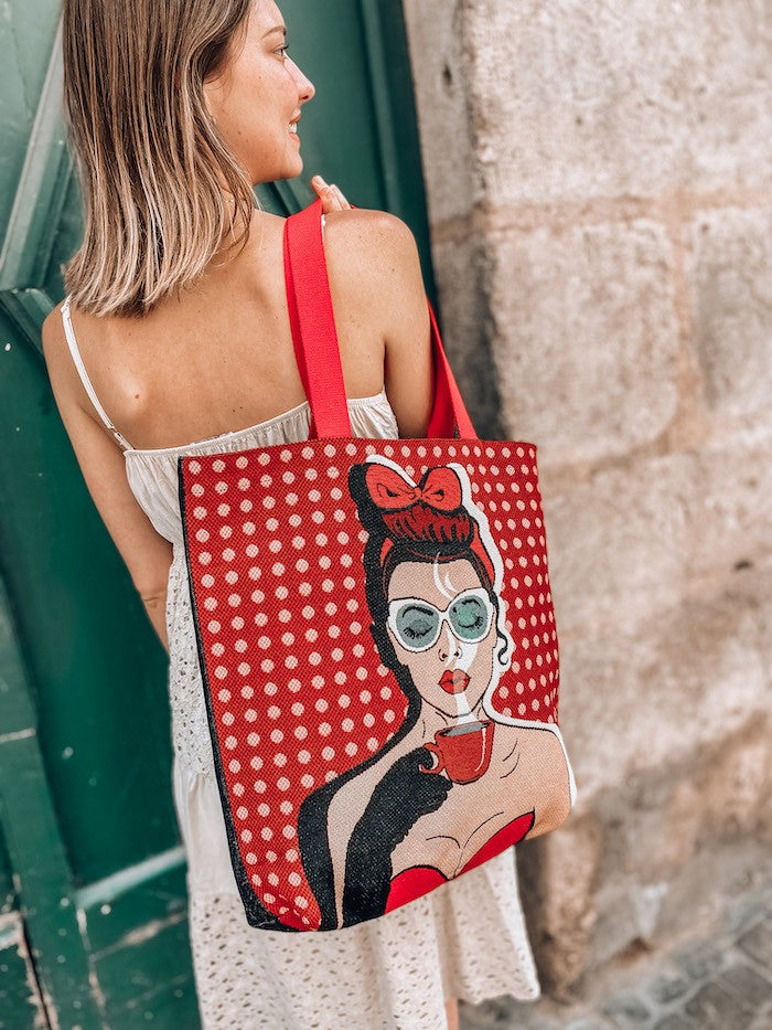 Tote bag Pin Up réversible - Tote bag
