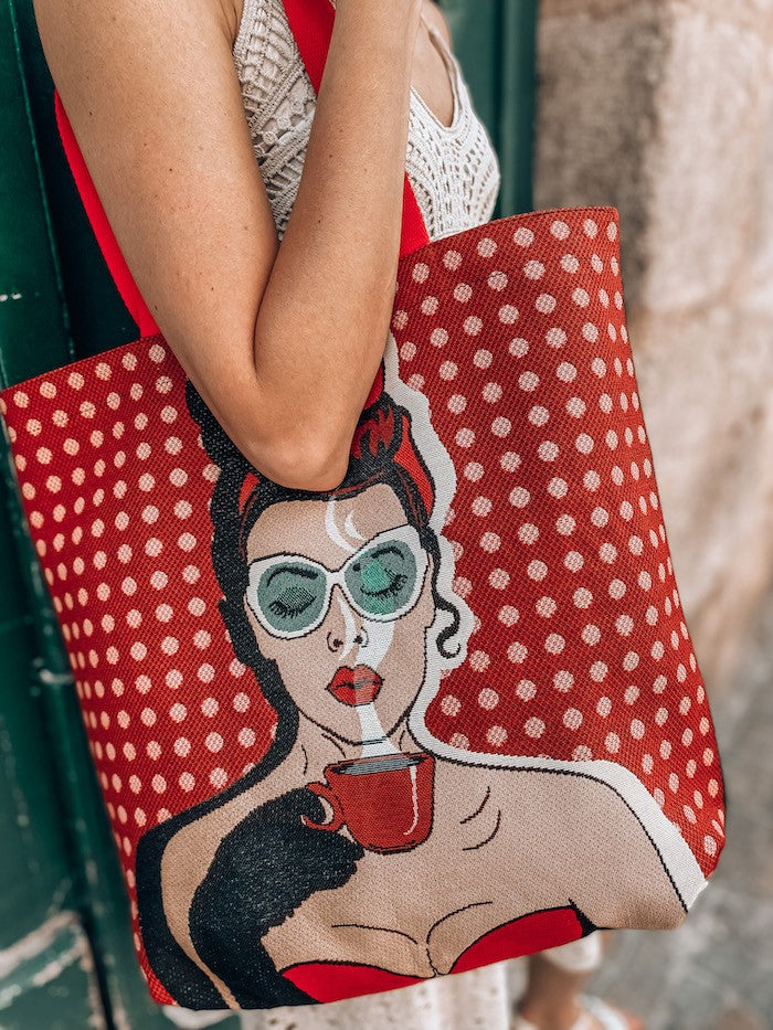 Tote bag Pin Up réversible - Tote bag