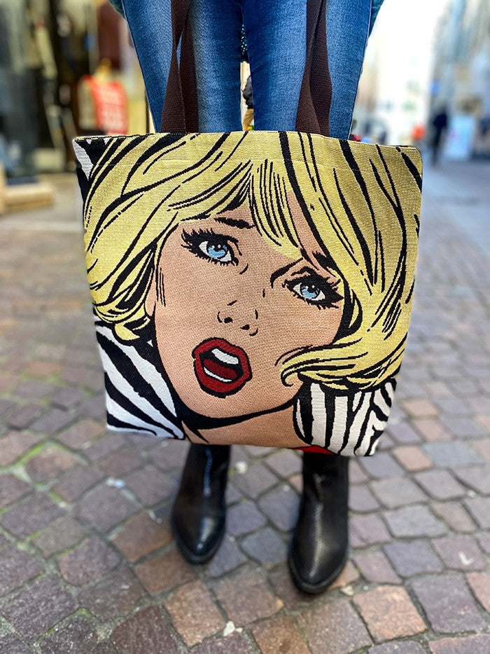 Tote bag Pop Art réversible - Tote bag