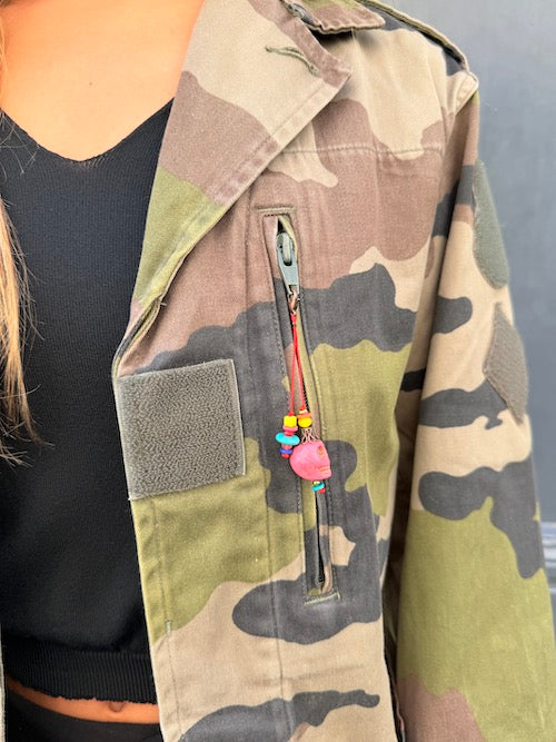 Veste militaire camouflage ROCK Rose Karma