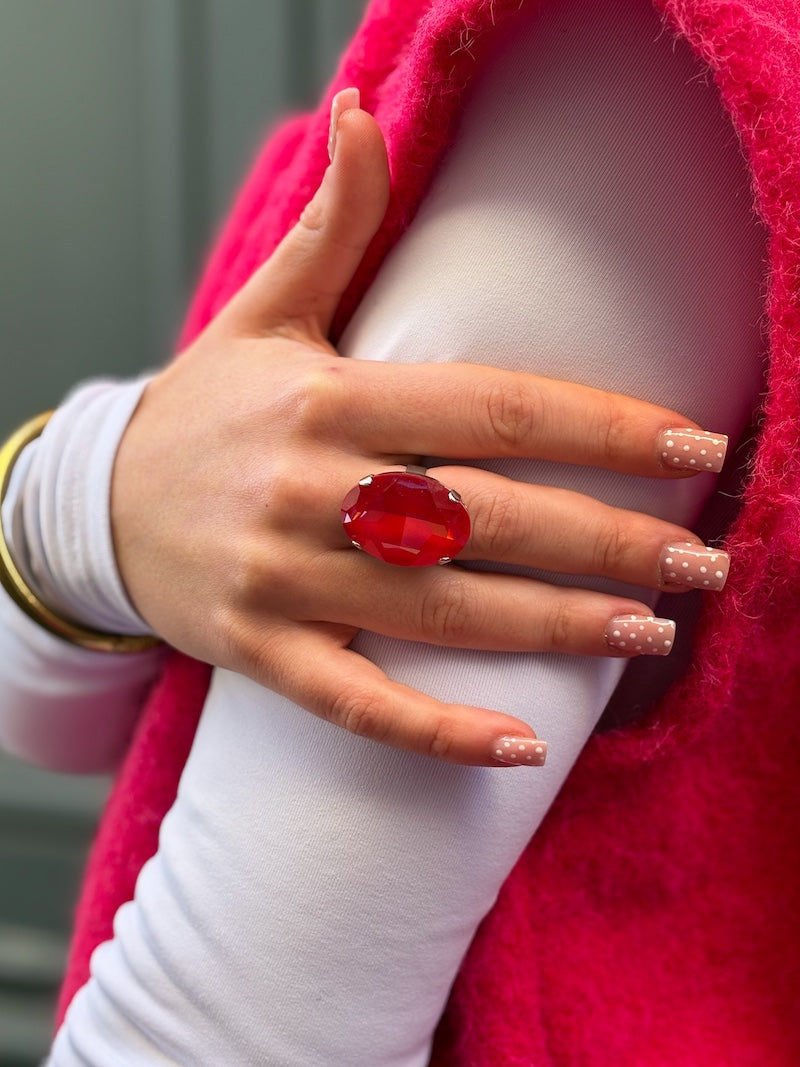 Bague fait main cristal de Swarovski