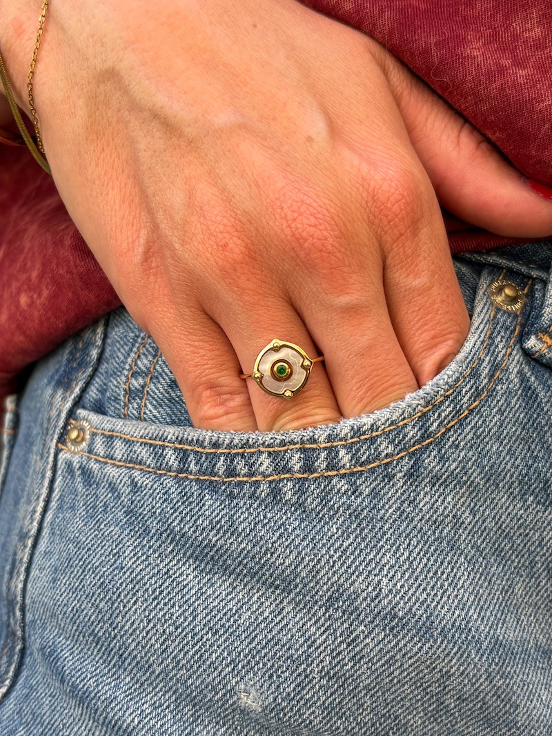 Bague en acier ZAG bijoux