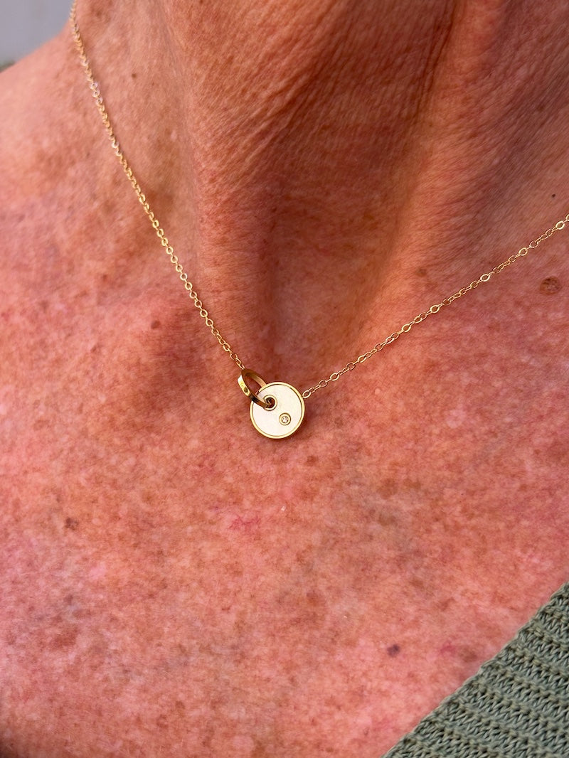 collier zag tendance en acier