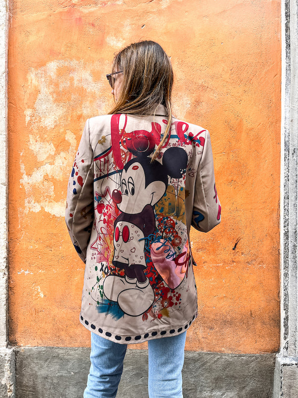 Blazer à l'effigie de Mickey Pop Art