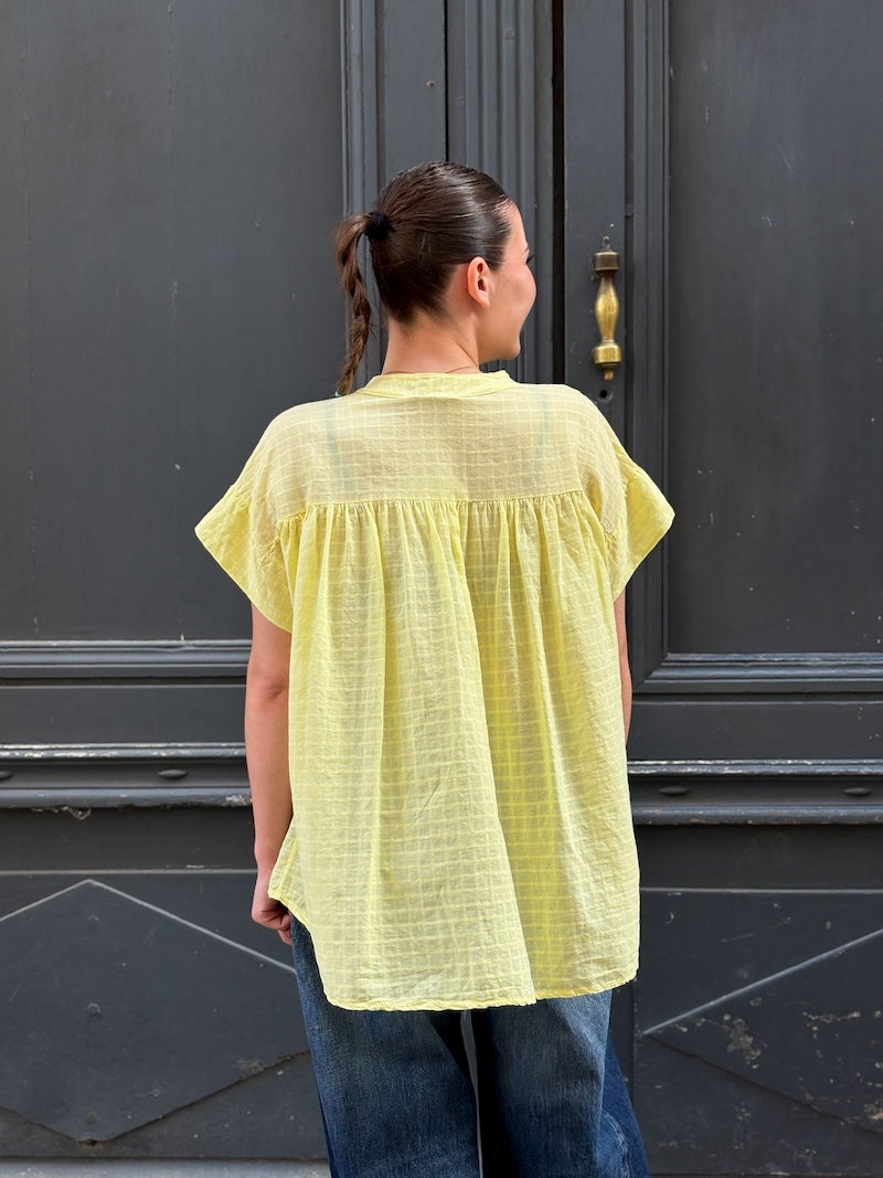 Blouse bohème oversize en coton