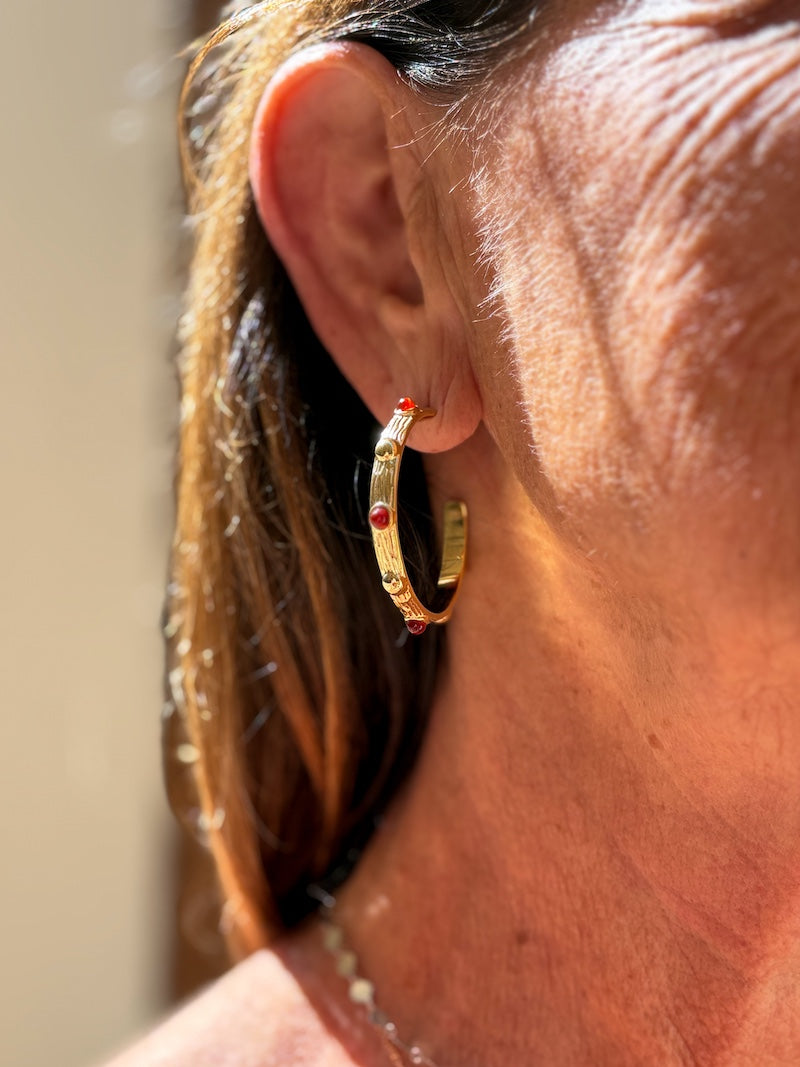 Boucles d'oreilles créoles ZAG