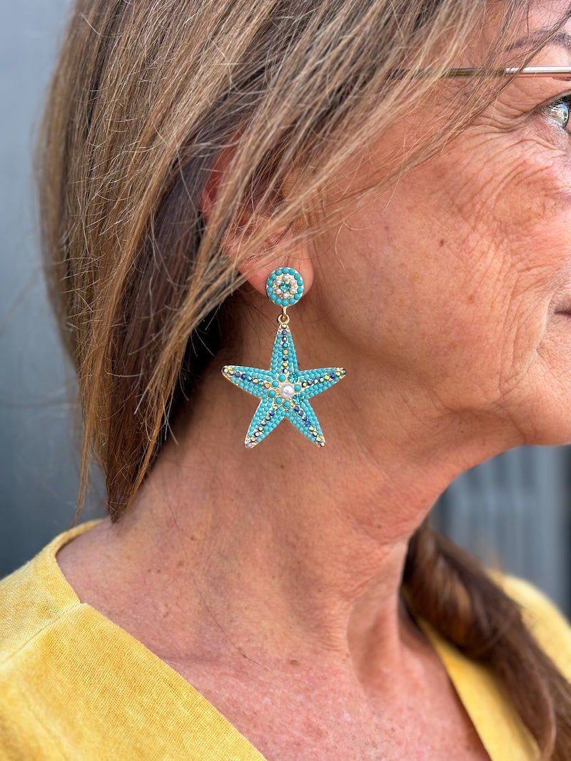 Boucles d'oreilles étoiles de mer