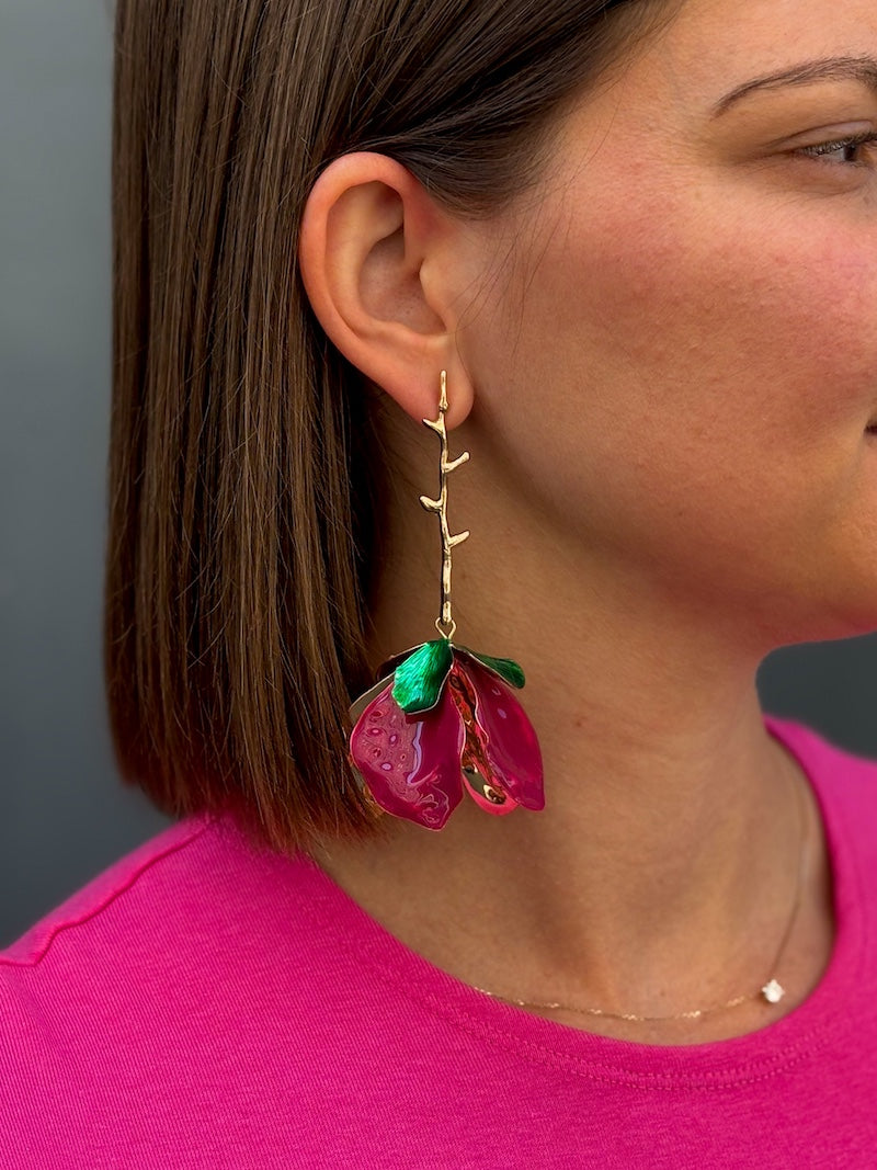 Boucles d'oreilles fleurs bohèmes