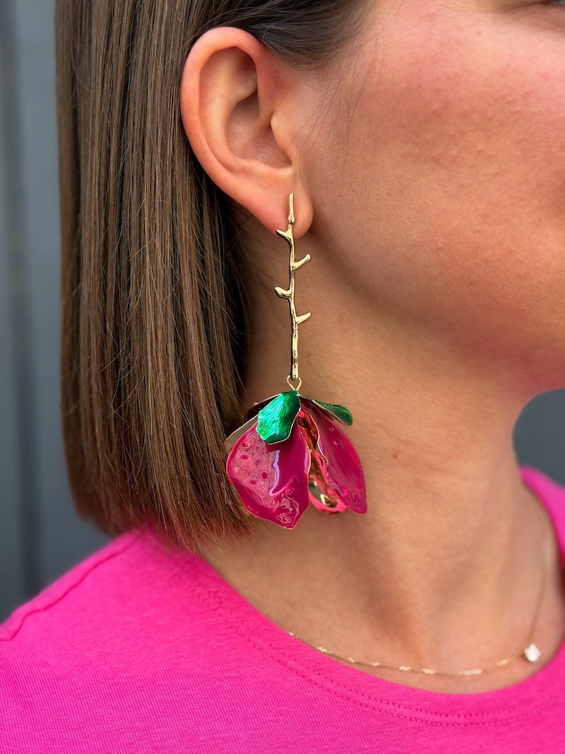 Boucles d'oreilles fleurs bohèmes