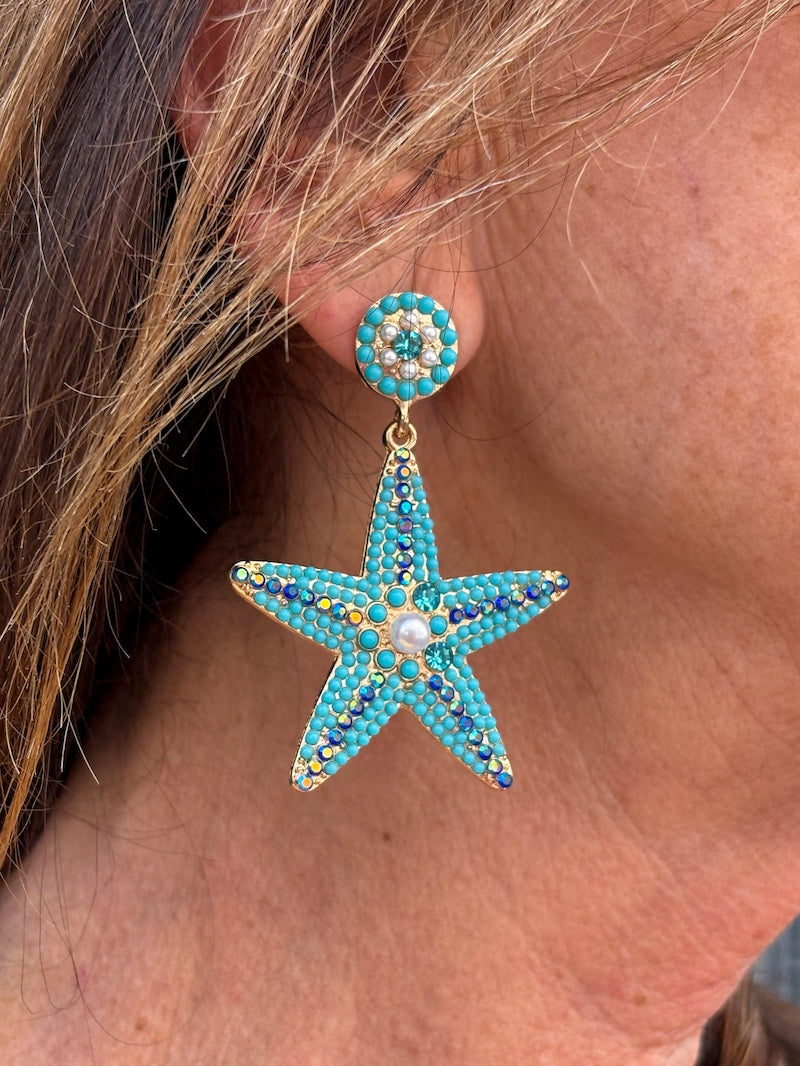 Boucles d'oreilles étoiles de mer