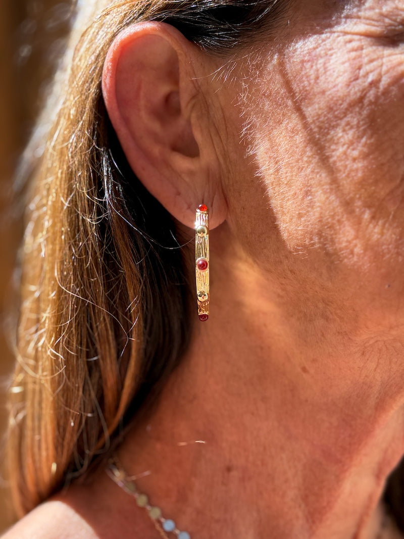 Boucles d'oreilles créoles ZAG