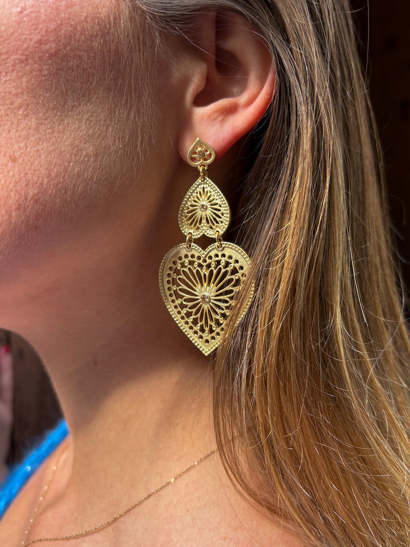 Boucles d'oreilles Milagrps (Ex-voto) en acier