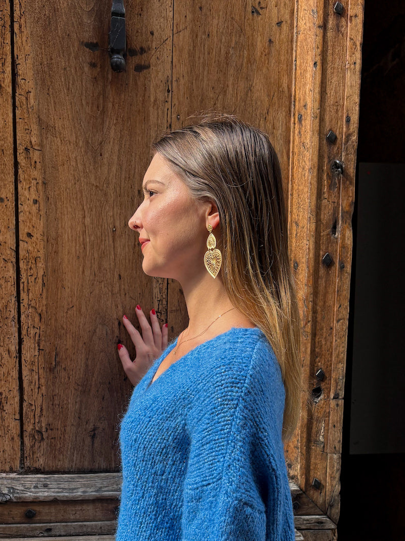 Boucles d'oreilles Milagrps (Ex-voto) en acier