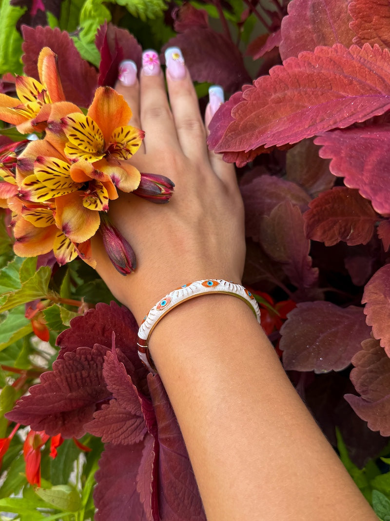 Bracelet jonc pour femme oeil protecteur