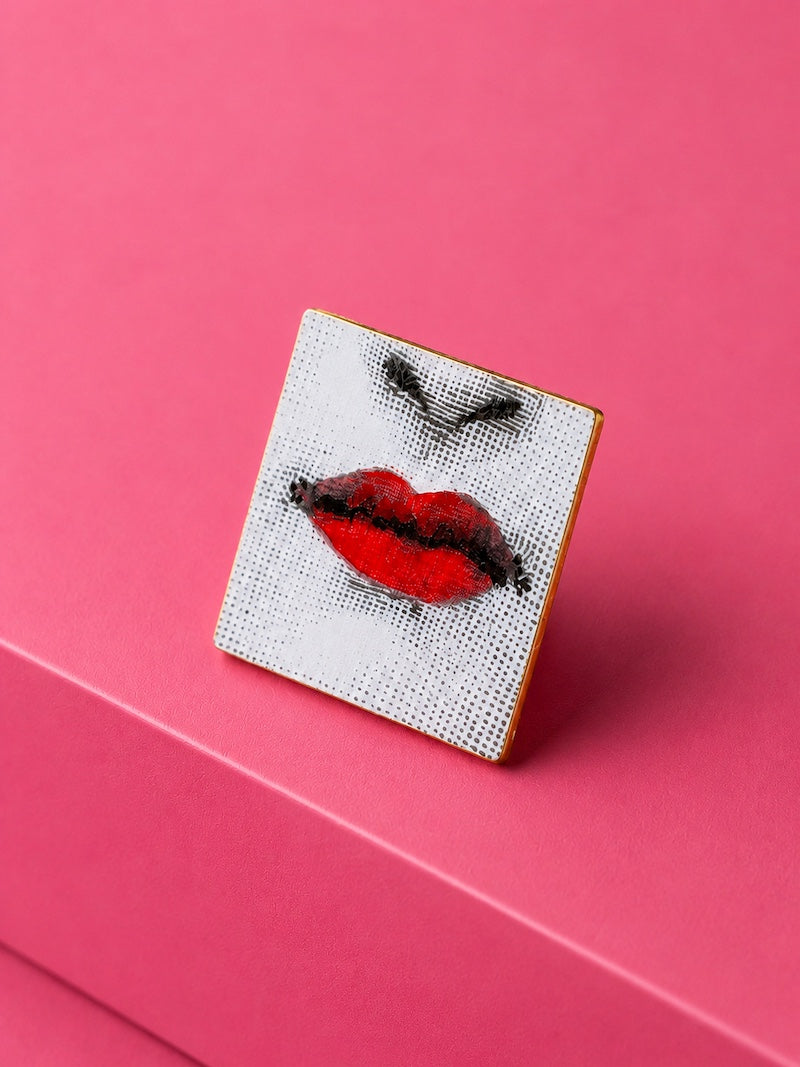 broche pop art bouche tendance
