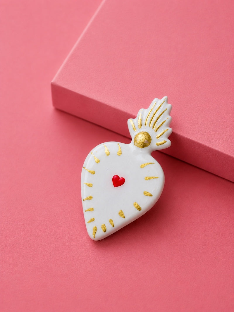 broche tendance coeur mexicain