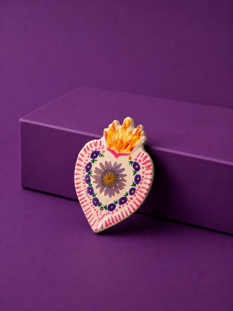 broche fleurs tendance