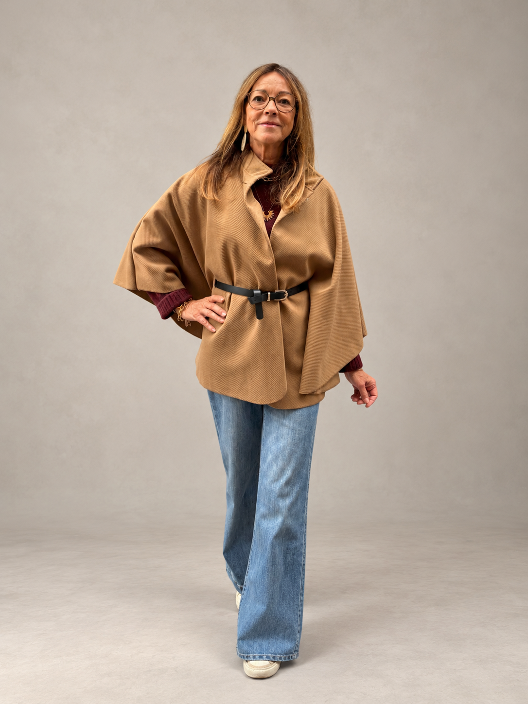 Cape poncho tendance pour femme