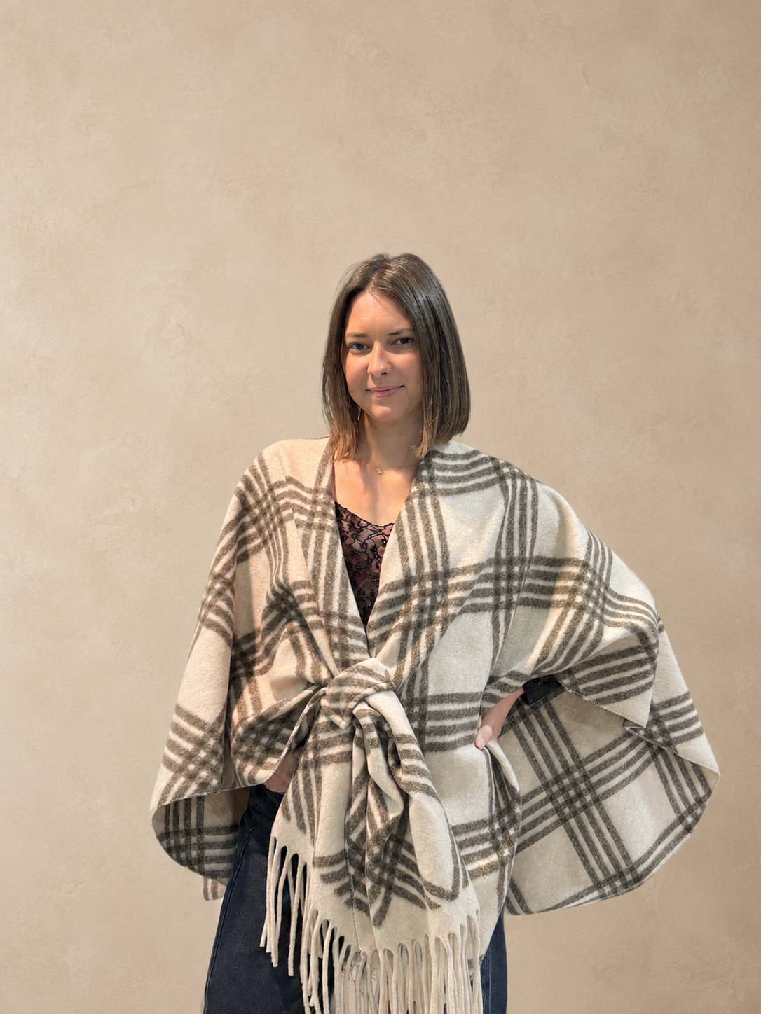 Poncho cape tendance femme bohème