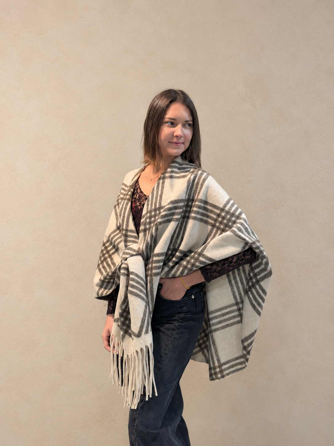 Poncho cape tendance femme bohème