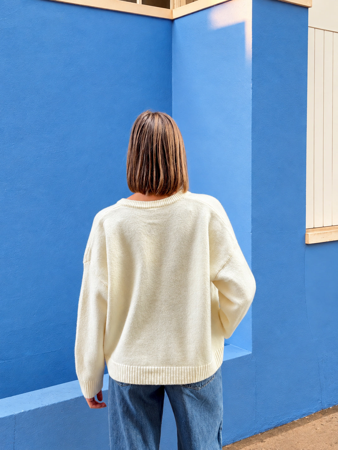 cardigan blanc avec coeur rouge tendance pour femme