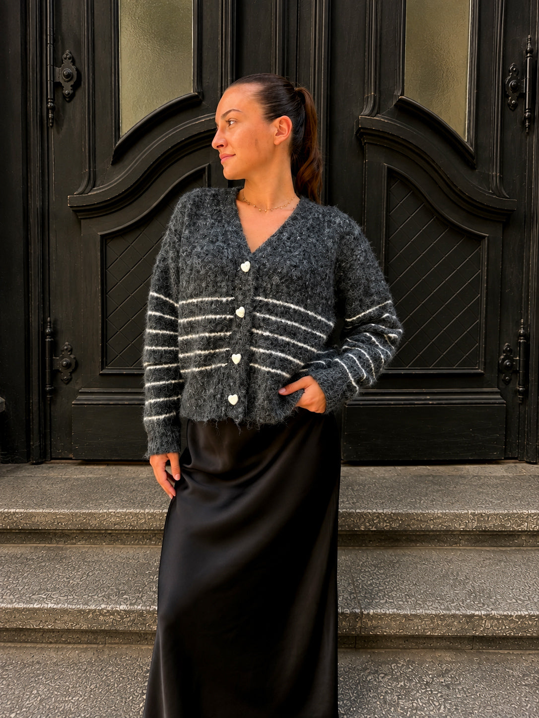 veste rayée tendance pour femme 