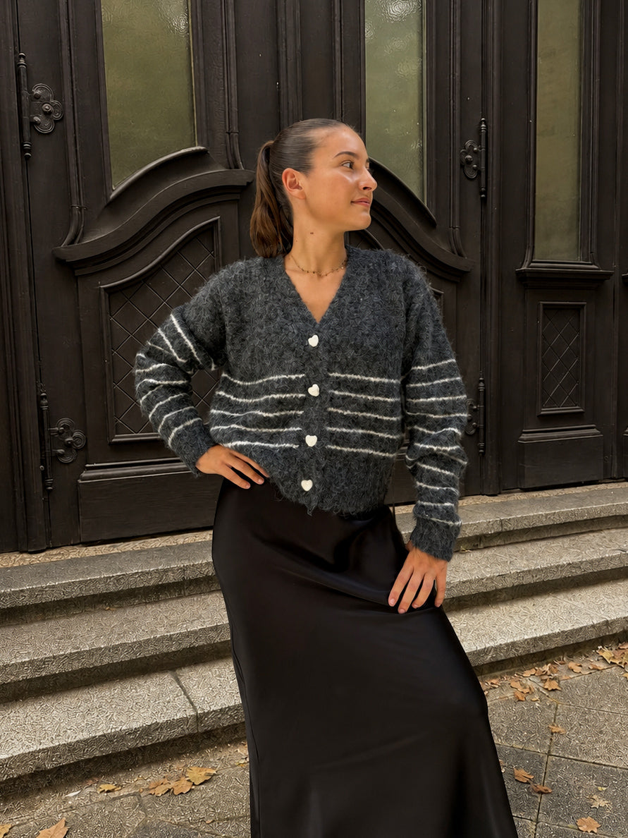 gilet rayé tendance bohème chic pour femme