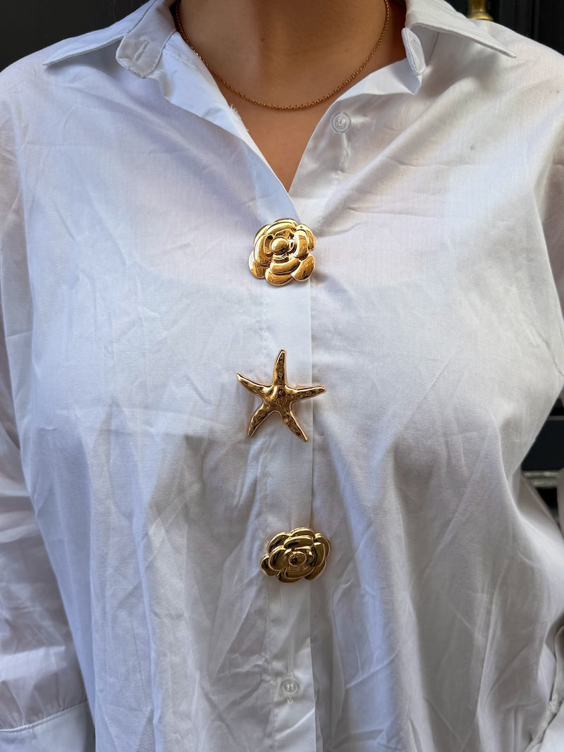 Chemise oversize blanche tendance