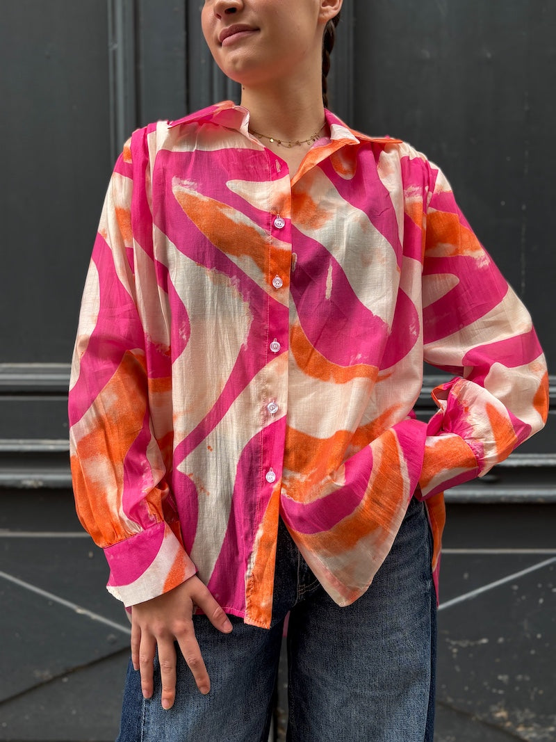 Chemise pour femme bohème oversize