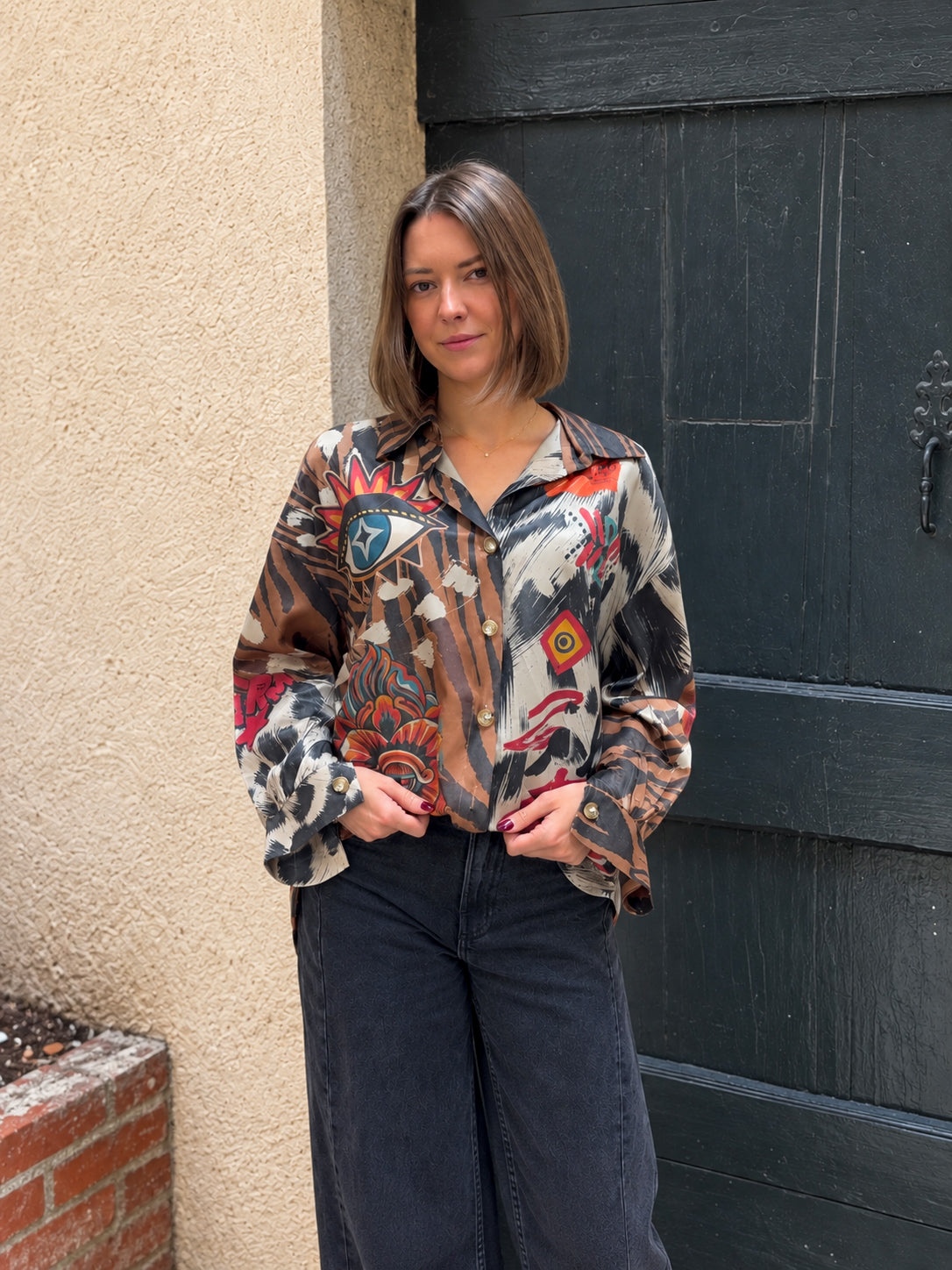 chemise imprimé bohème-chic tendance pour femme mi-saison automne