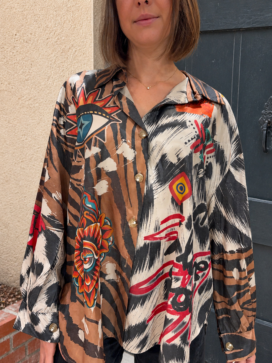 blouse tendance motif bohème-chic pour femme mi-saison automne