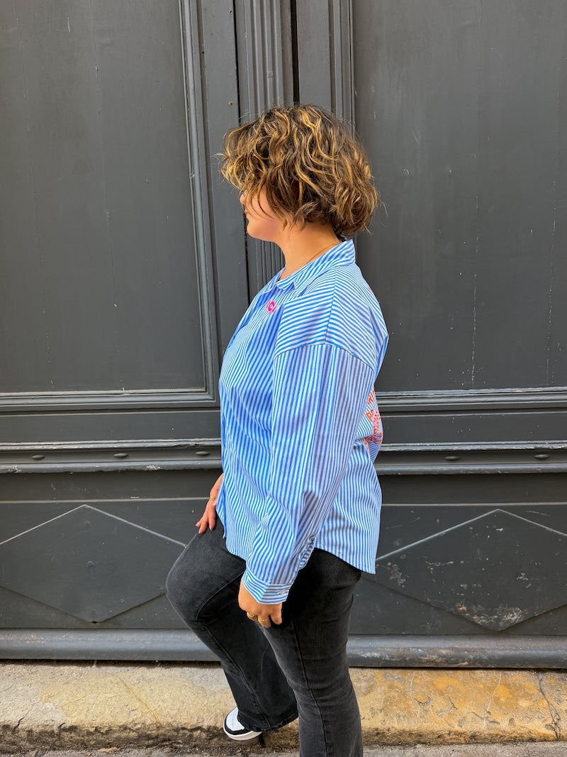 Chemise bohème pour femme rayée Iconic