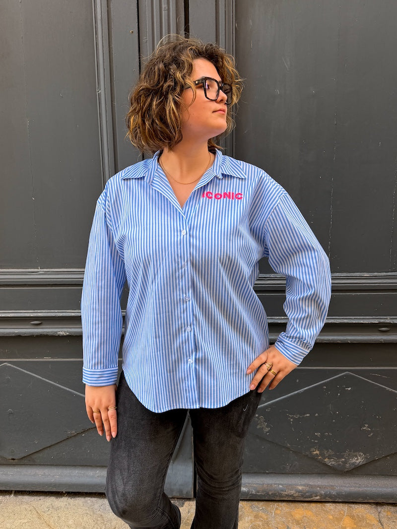 Chemise femme rayée bohème