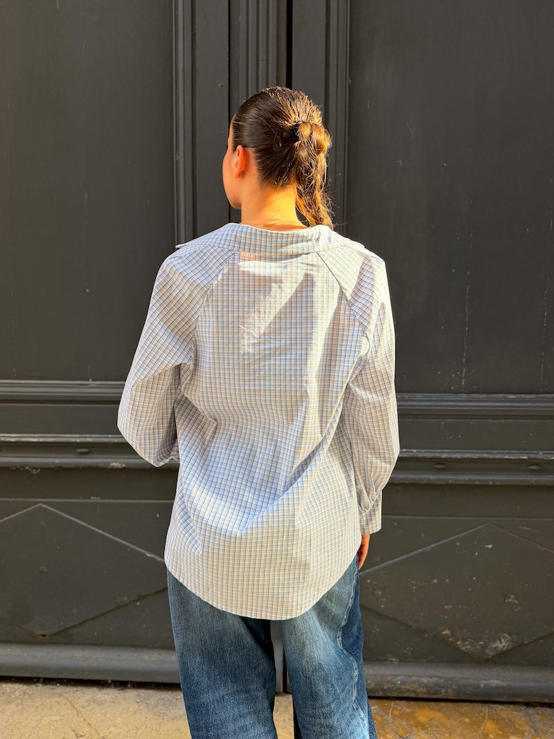 Chemise bohème chic à carreaux