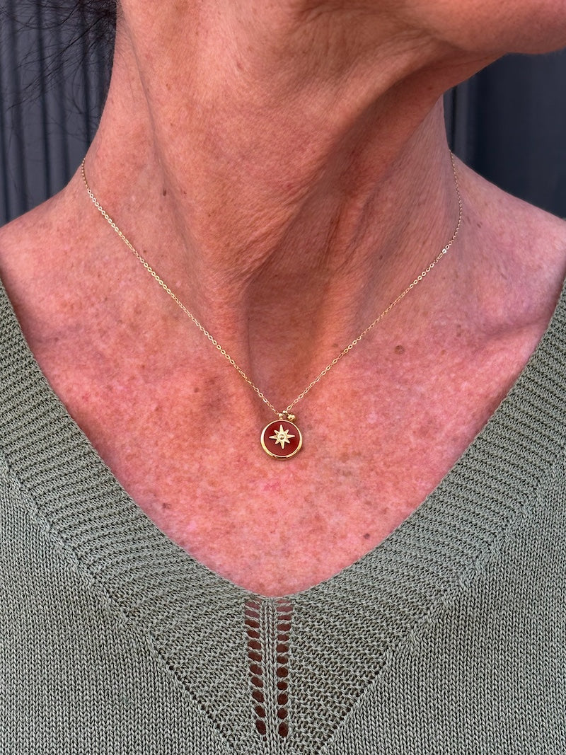Collier médaille étoile ZAG bijoux