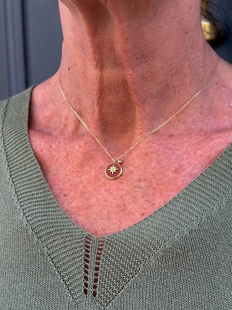 Collier médaille étoile ZAG bijoux