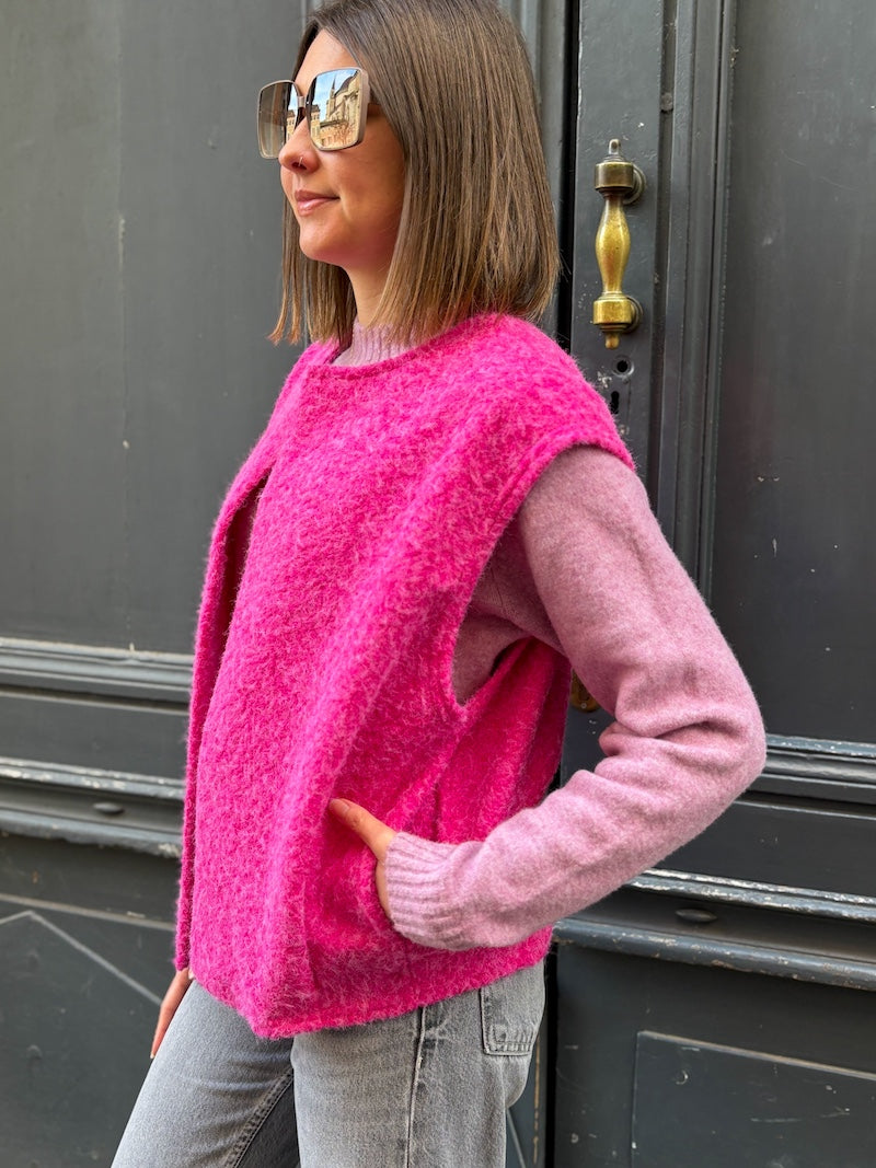 Gilet sans manches duveteux - Tendance et moderne