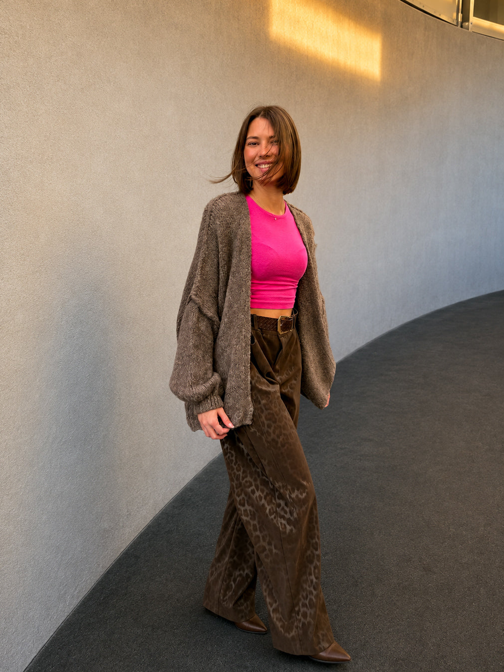 gilet en maille oversize tendance pour femme