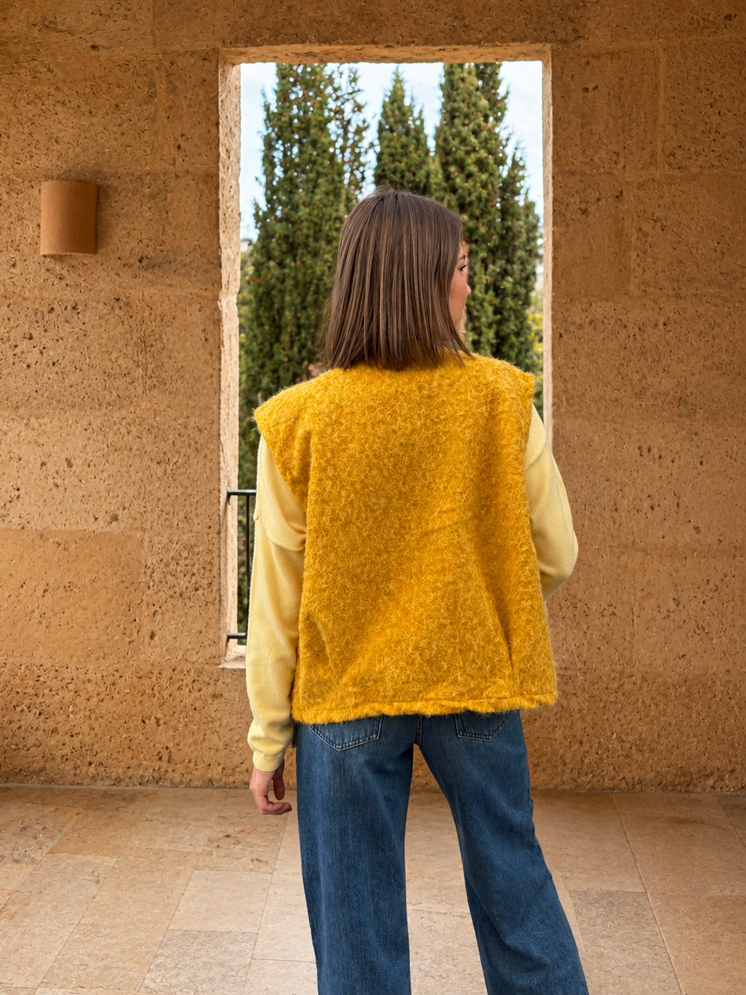 gilet sans manches chaud pour femme