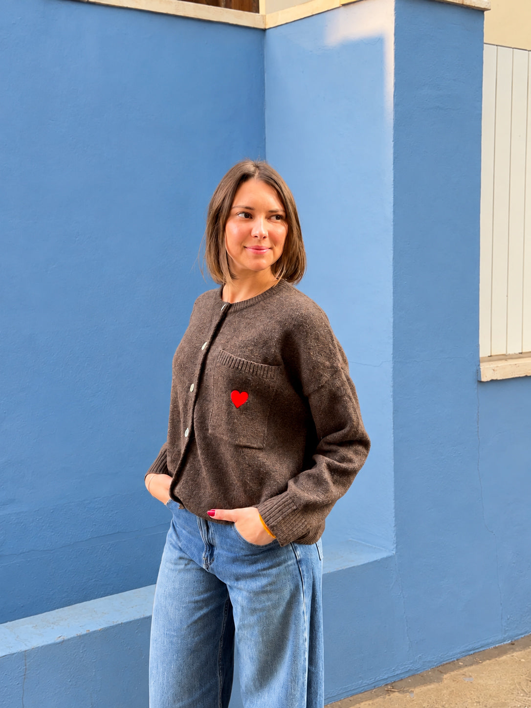 gilet marron chocolat tendance pour femme