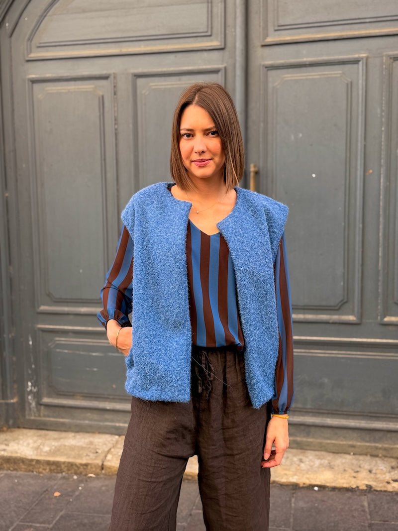 gilet mi saison automne sans manches pour femme tendance