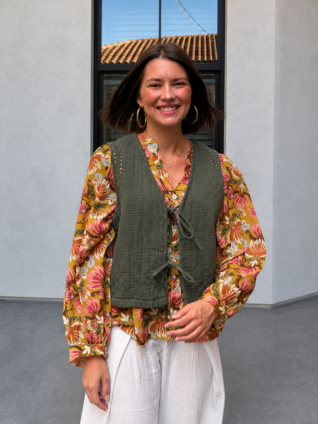 gilet à noeuds tendance bohème chic