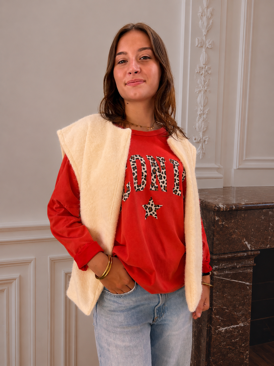 gilet mi-saison pour femme sans manches tendance