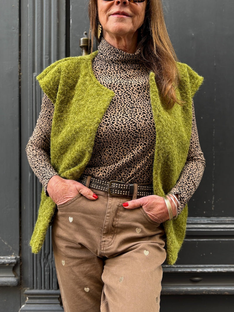 Gilet sans manches duveteux - Tendance et moderne