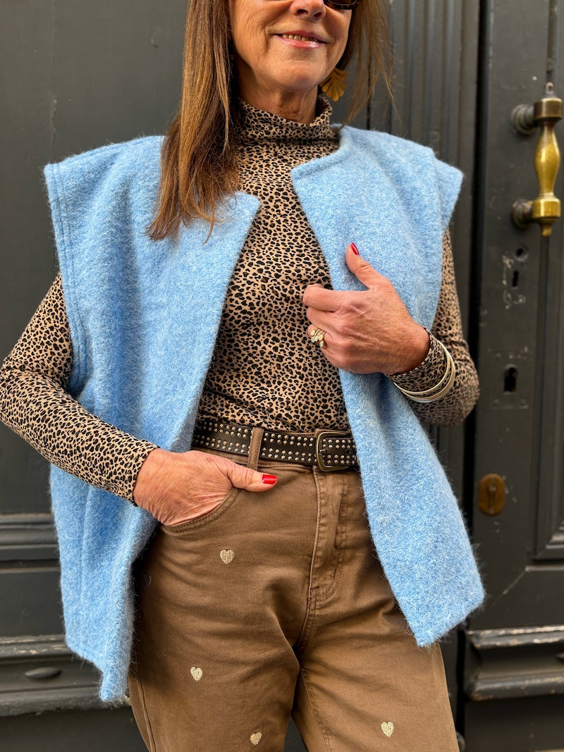 Gilet sans manches duveteux - Tendance et moderne