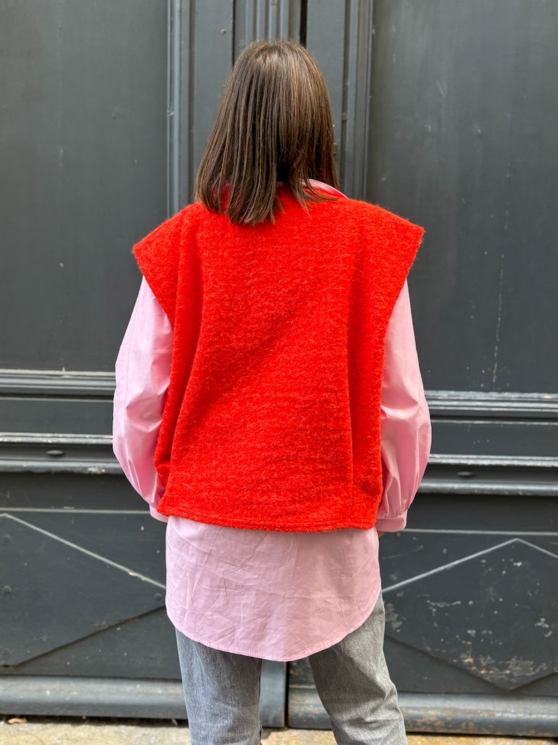 Gilet sans manches duveteux - Tendance et moderne